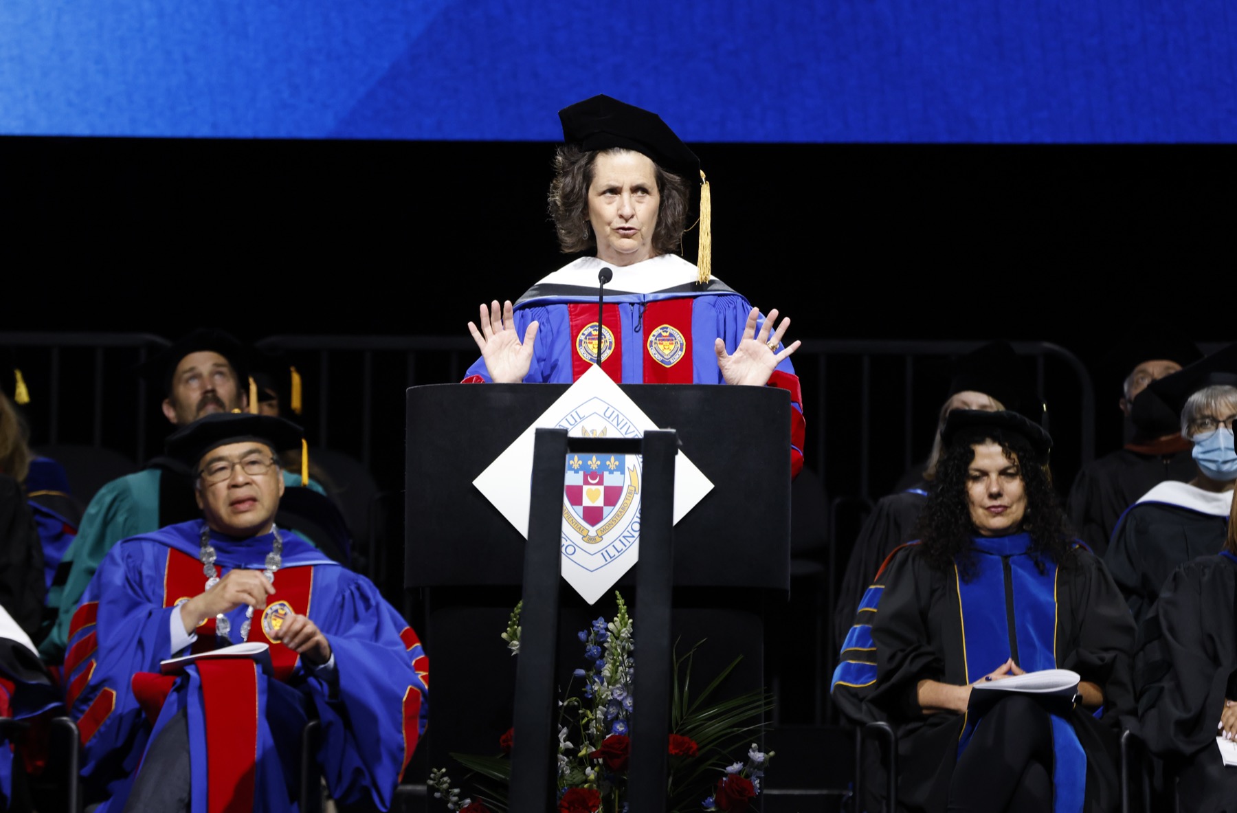 Gigi Pritzker Pucker presented her commencement address and shares the impact one DePaul faculty had on her career.